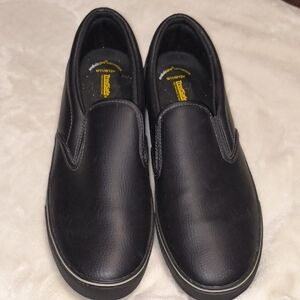 Black Slip-On Work Shoes - Unbranded